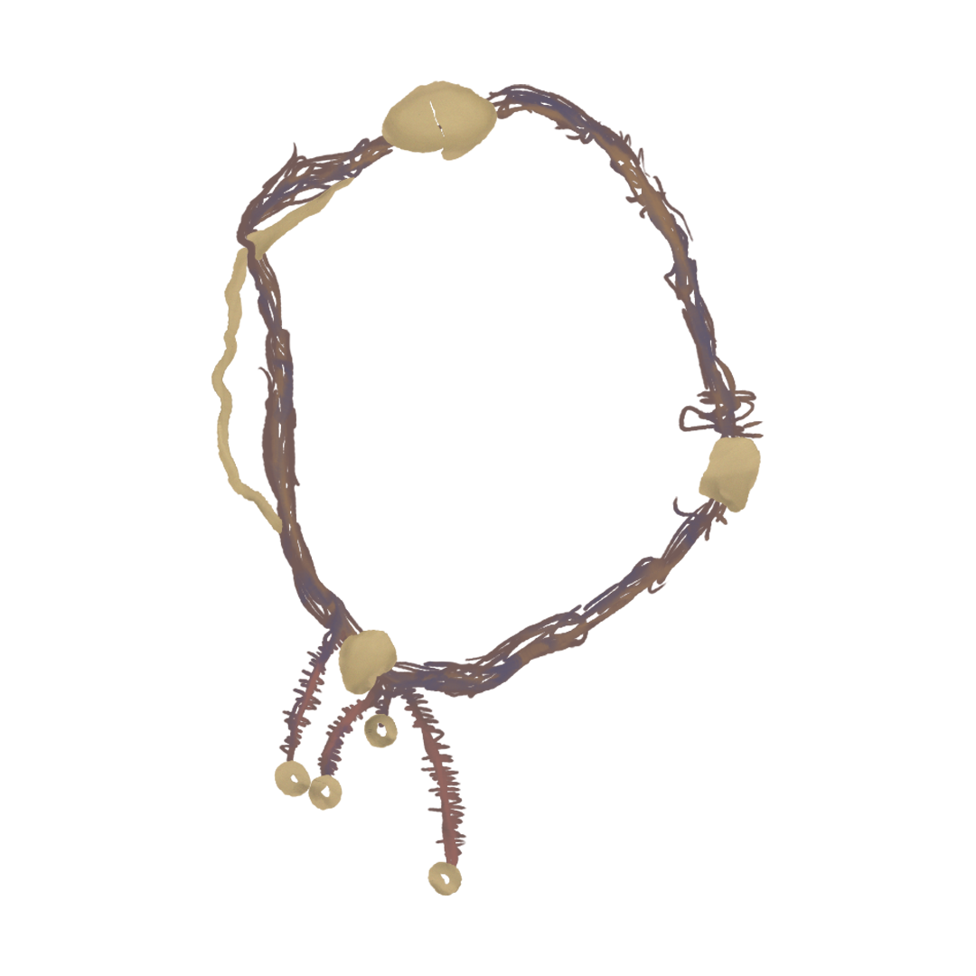 Yeezy Wool and Gold Necklace product image